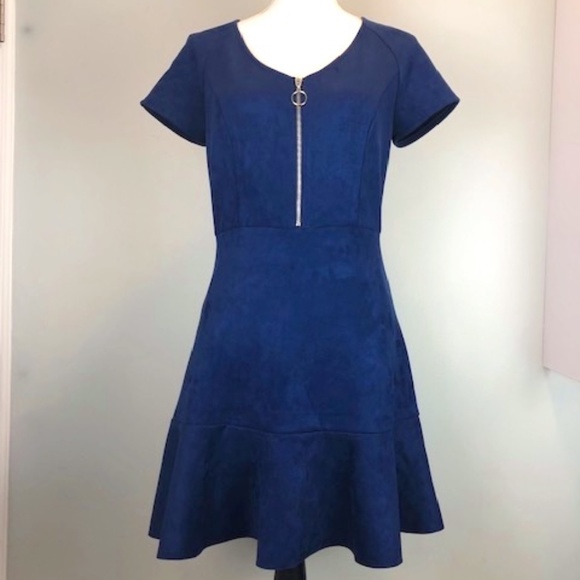slim fit dress slacks A.L.C Harlow Handkerchief Midi Dress Blue main image 1